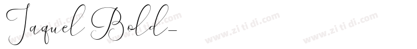 Jaquel Bold字体转换